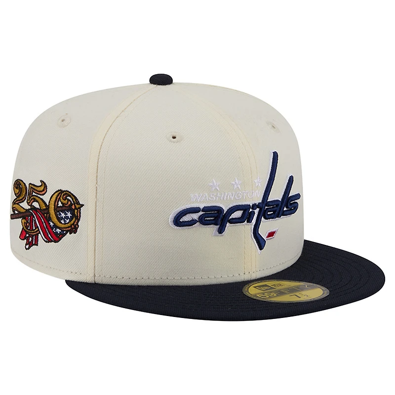 Men's New Era Cream Washington Capitals 250th Anniversary of the United States Two-Tone 59FIFTY Fitted Hat