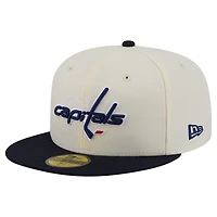 Men's New Era  Cream Washington Capitals 250th Anniversary of the United States Two-Tone 59FIFTY Fitted Hat