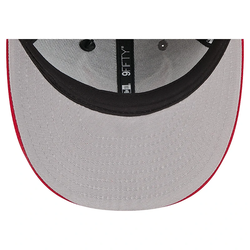 Casquette snapback 9FIFTY en pin grise/rouge New Era pour homme, Washington Capitals