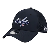 Men's New Era  Navy Washington Capitals Logo 39THIRTY Flex Hat