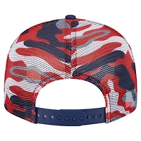 Casquette snapback 9FIFTY camouflage Washington Capitals rouge/bleu marine New Era pour homme