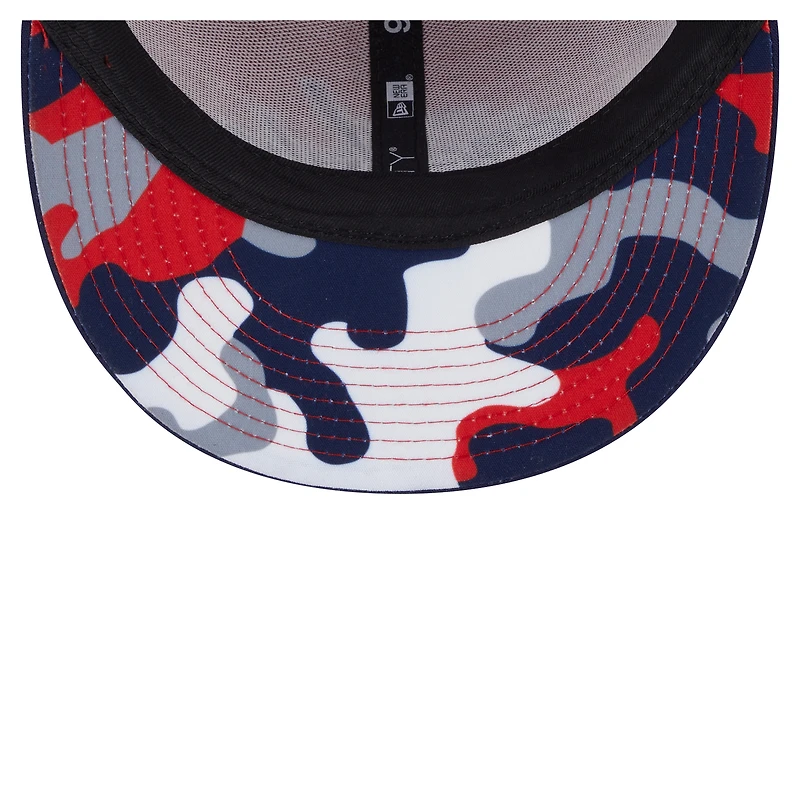 Casquette snapback 9FIFTY camouflage Washington Capitals rouge/bleu marine New Era pour homme