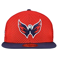 Casquette ajustée bicolore 59FIFTY des Washington Capitals, rouge/bleu marine, New Era