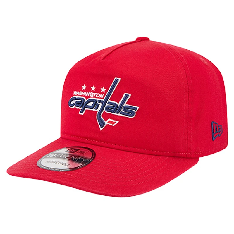 Casquette ajustable New Era rouge Washington Capitals 19TWENTY pour homme