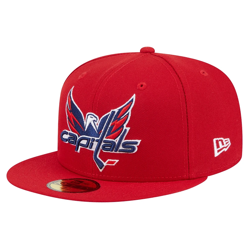 Casquette ajustée Deceptor 59FIFTY rouge des Capitals de Washington pour homme New Era
