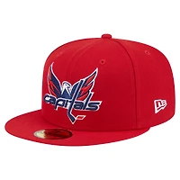 Casquette ajustée Deceptor 59FIFTY rouge des Capitals de Washington pour homme New Era