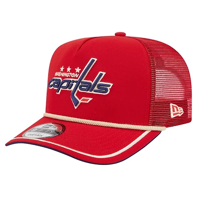 Casquette snapback 9FIFTY rouge New Era pour homme, motif vintage des Washington Capitals