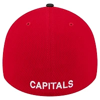 Casquette New Era rouge Washington Capitals Visor Hit 39THIRTY Flex pour homme