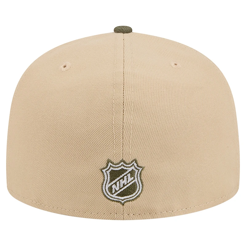 Men's New Era Tan/Olive Washington Capitals Color Pack Two-Tone 59FIFTY A-Frame Fitted Hat