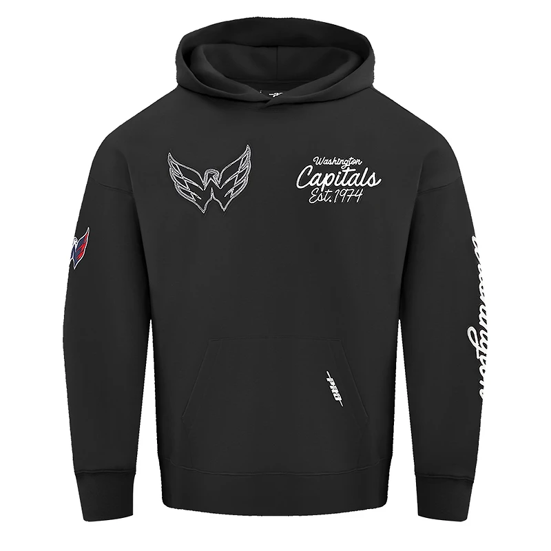 Men's Pro Standard  Black Washington Capitals Paint the City Pullover Hoodie