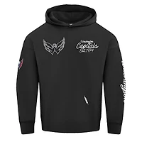 Men's Pro Standard  Black Washington Capitals Paint the City Pullover Hoodie