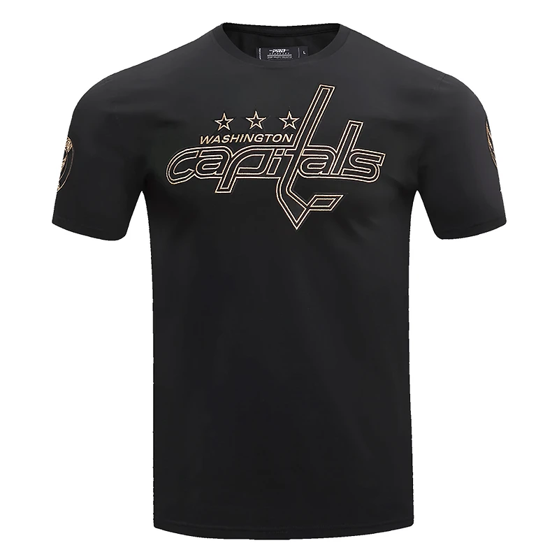 Men's Pro Standard Black Washington Capitals Wordmark T-Shirt