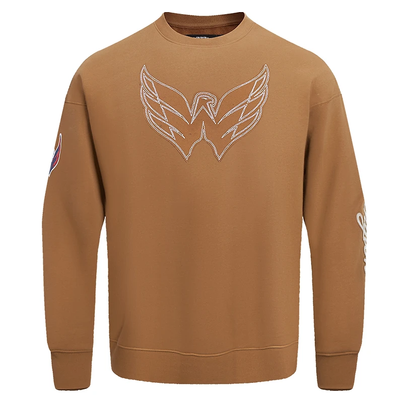 Men's Pro Standard  Brown Washington Capitals Paint the City Pullover Sweatshirt