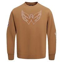 Men's Pro Standard  Brown Washington Capitals Paint the City Pullover Sweatshirt