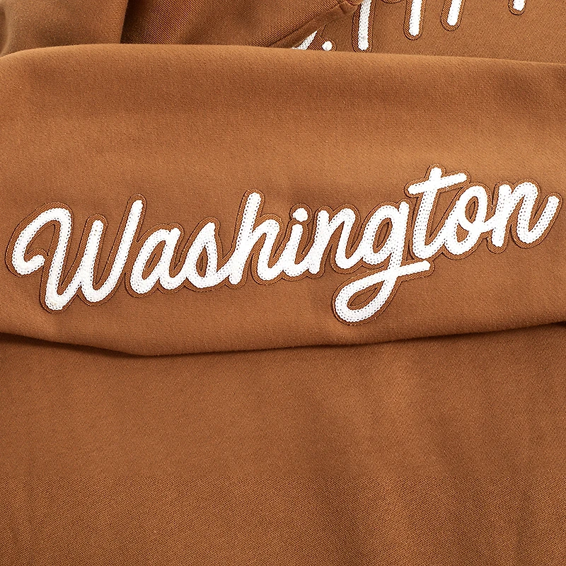 Men's Pro Standard  Brown Washington Capitals Paint the City Pullover Sweatshirt