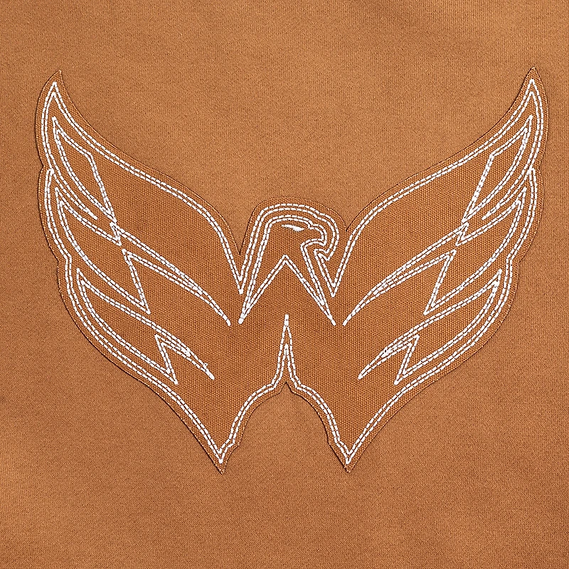 Men's Pro Standard  Brown Washington Capitals Paint the City Pullover Sweatshirt