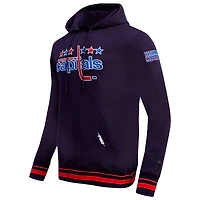 Men's Pro Standard Navy Washington Capitals Retro Classic Fleece Pullover Hoodie