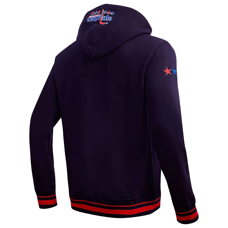 Men's Pro Standard Navy Washington Capitals Retro Classic Fleece Pullover Hoodie