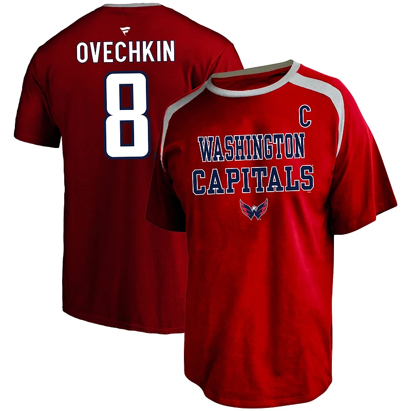 Men's Profile Alexander Ovechkin Red Washington Capitals Big & Tall Name Number T-Shirt