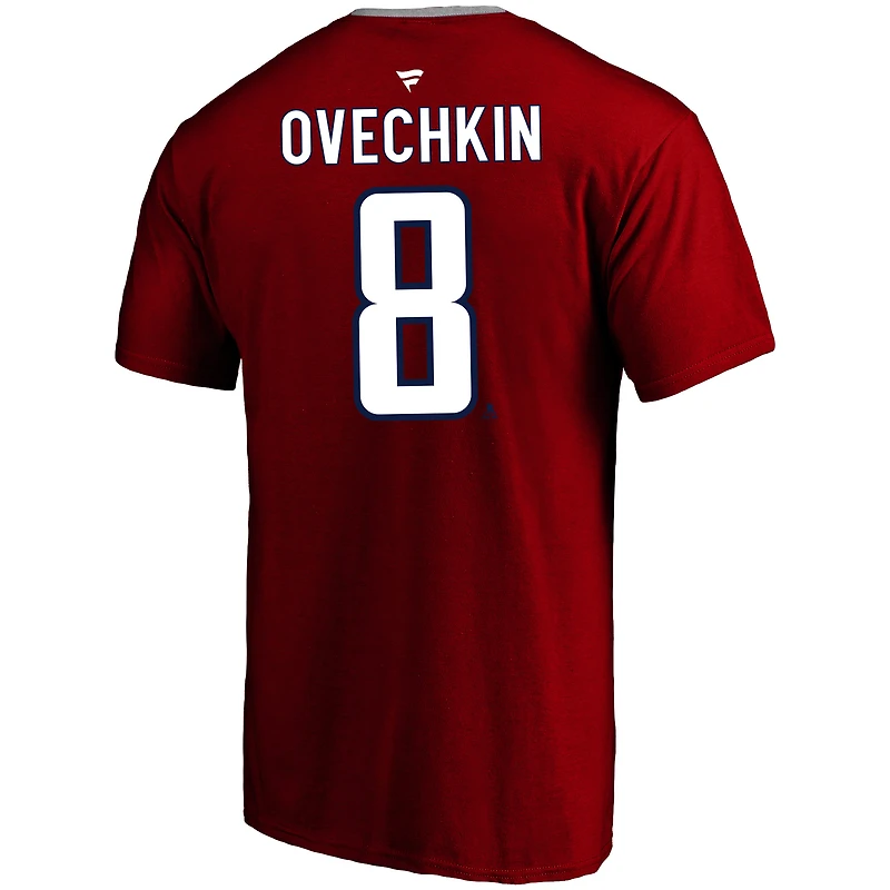 Men's Profile Alexander Ovechkin Red Washington Capitals Big & Tall Name Number T-Shirt