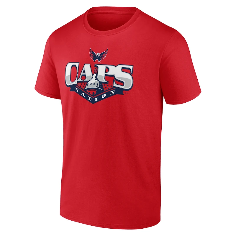 T-shirt rouge Ice Cluster des Capitals de Washington pour homme
