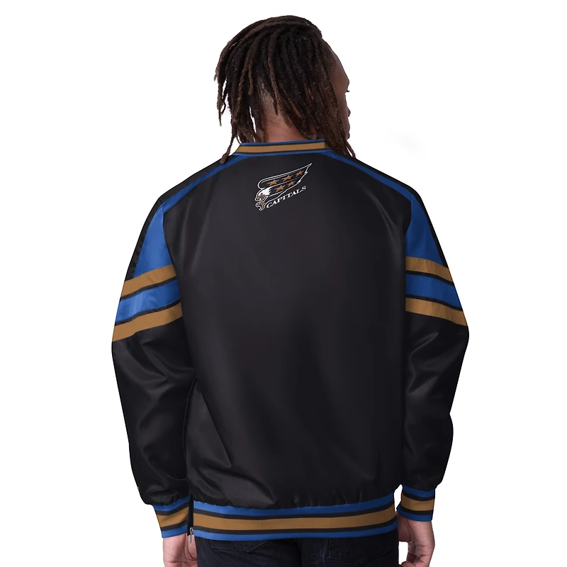 Veste à enfiler noire col en V pour homme des Capitals de Washington