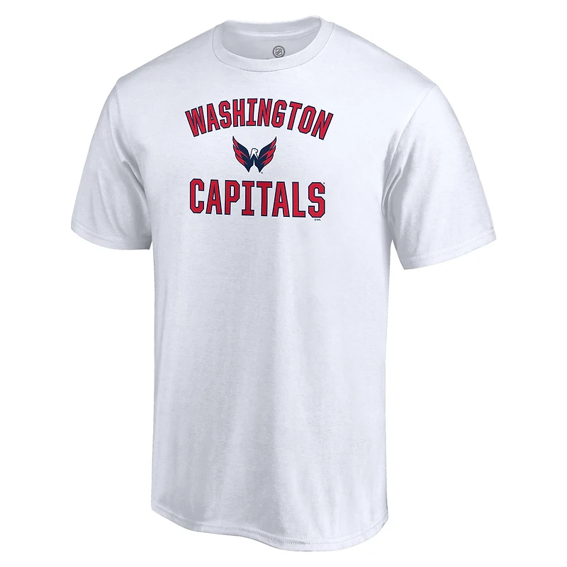 T-shirt blanc pour homme avec arche de la victoire des Capitals Washington