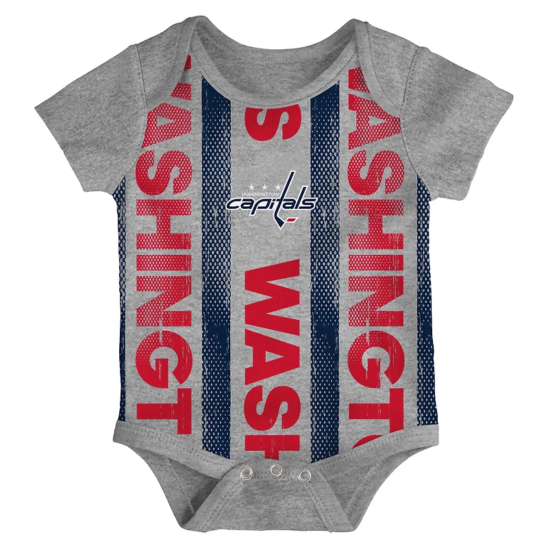 Ensemble de trois bodies pour nouveau-né des Washington Capitals Loyal Buddies