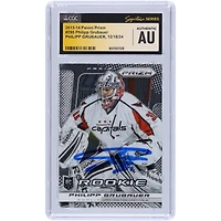Carte de recrue authentifiée autographiée par Philipp Grubauer des Capitals de Washington 2013-14 Panini Prizm #295 CGC Fanatics Witnessed