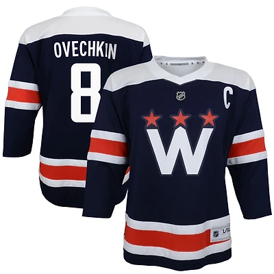 Préscolaire Alexander Ovechkin Navy Washington Capitals 2020/21 Alternate - Réplique de maillot de joueur