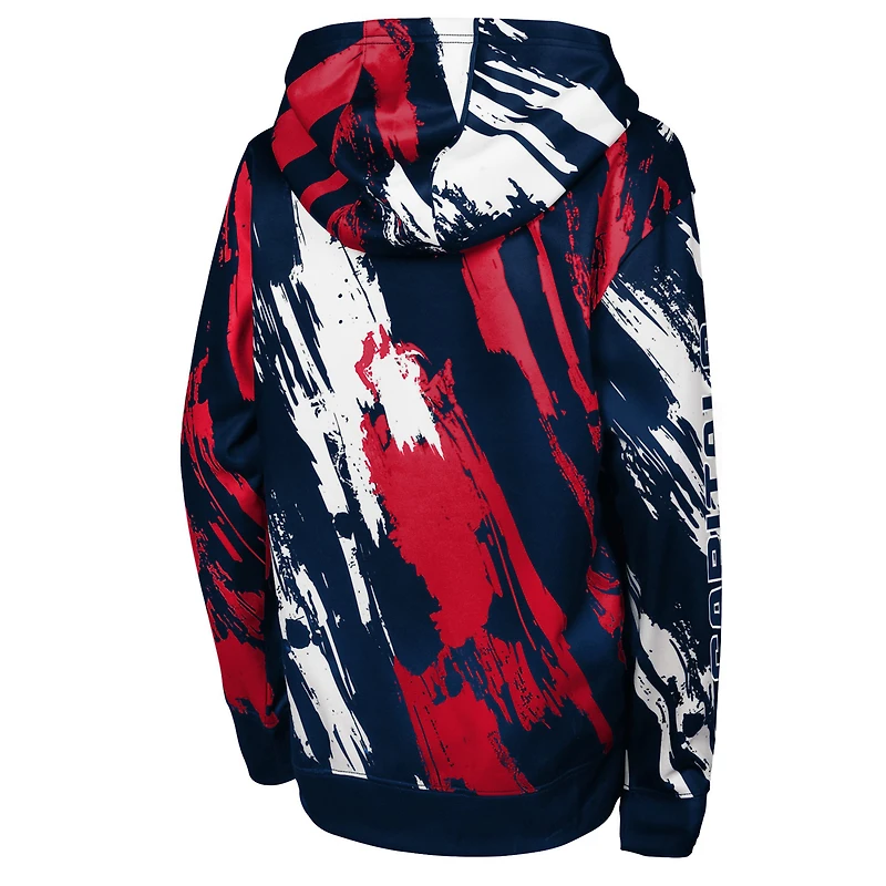 Sweat à capuche rouge pour enfant d'âge préscolaire avec motif Master Snipe des Washington Capitals