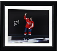 Ryan Leonard Washington Capitals Autographed 8" x 10" Red Jersey Saluting the Crowd Photograph
