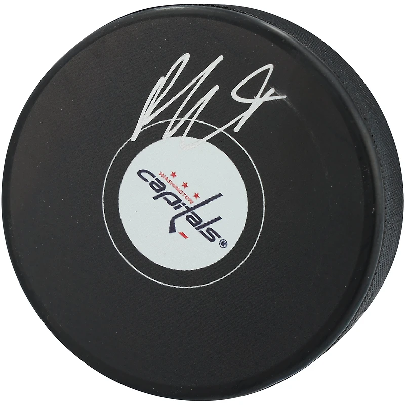Rondelle de hockey autographiée par Ryan Leonard des Capitals de Washington