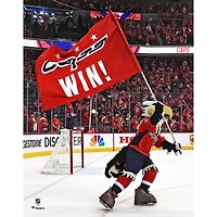 Slapshot Washington Capitals Unsigned Waving Flag Photograph
