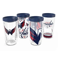 Tervis Washington Capitals, paquet de quatre, 16 oz. Ensemble de gobelets classiques