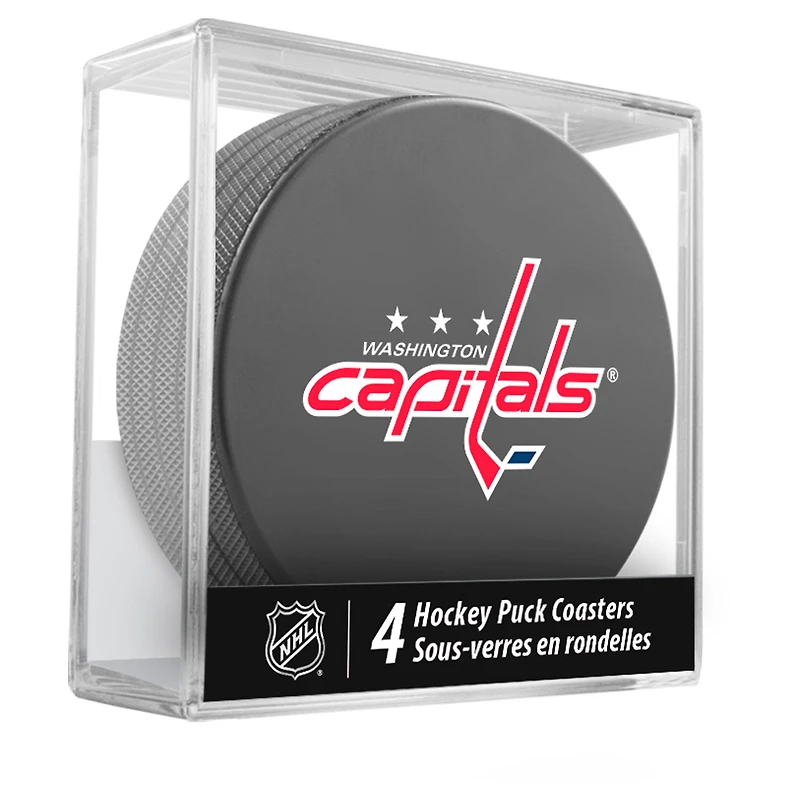 The Sports Vault Washington Capitals Four-Piece Puck Coaster Set