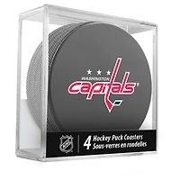 The Sports Vault Washington Capitals Four-Piece Puck Coaster Set