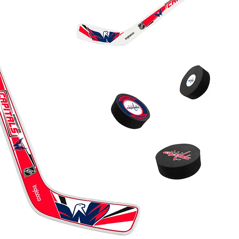 The Sports Vault Washington Capitals Mini Hockey Stick & Foam Puck Eight-Piece Set