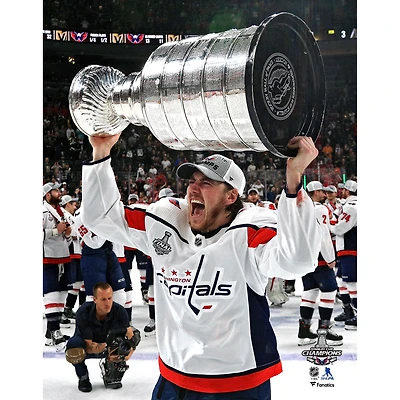 T.J. Oshie Washington Capitals Unsigned 2018 Stanley Cup Champions Raising Photograph