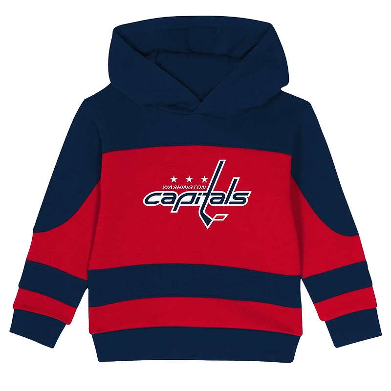 Toddler Navy/Red Washington Capitals Puck Hero Fleece Hoodie and Sweatpants Set