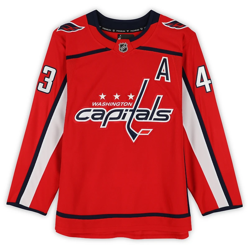 Maillot premium dédicacé par Tom Wilson des Capitals de Washington, Red Fanatics