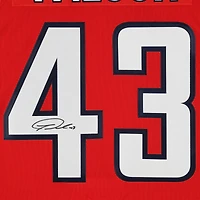 Maillot premium dédicacé par Tom Wilson des Capitals de Washington, Red Fanatics