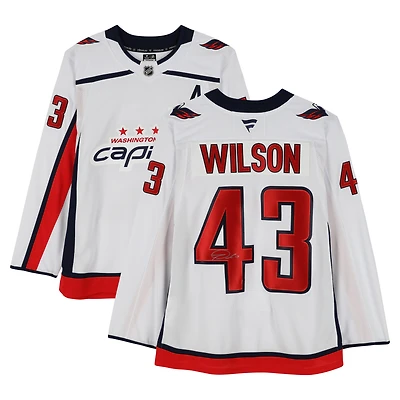 Tom Wilson Washington Capitals Autographed White Fanatics Premium Jersey