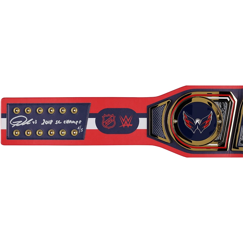 Tom Wilson Washington Capitals Autographed WWE Legacy Title Belt with "2018 SC Champs" Inscription - Limited Edition of 5