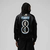 Unisex Mitchell & Ness Alexander Ovechkin Black Washington Capitals Maxxed Out Full-Zip Satin Jacket