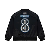 Unisex Mitchell & Ness Alexander Ovechkin Black Washington Capitals Maxxed Out Full-Zip Satin Jacket