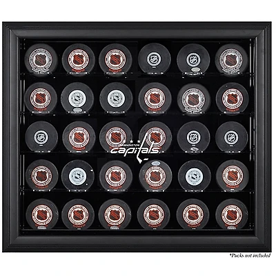 Washington Capitals 30-Puck Black Display Case