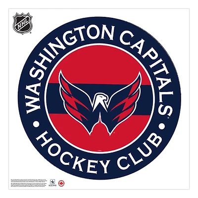 Washington Capitals - 36'' x 36'' Team Repositional Stripe Design Vinyl Wall Decal