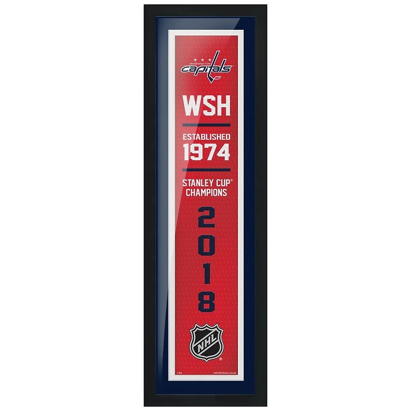 Washington Capitals - 6'' x 22'' Empire Framed Sign