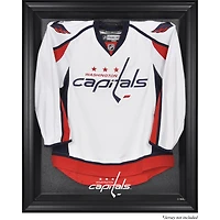 Vitrine de présentation du maillot avec logo encadré noir des Capitals de Washington